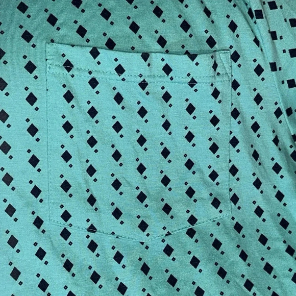 KING SIZE BRAND MEN’S SHORT SLEEVE COLLAR LIGHTWEIGHT JERSEY POLO TIDAL GRN GEO - Picture 4 of 8